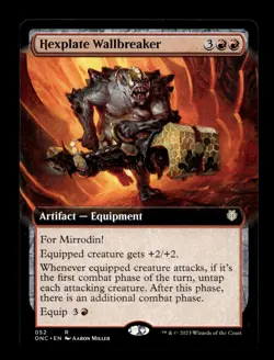 Hexplate Wallbreaker (Extended Art) 52 R Commander: Phyrexia: All Will Be One - Image 1