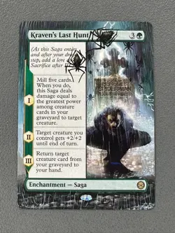 Kraven's Last Hunt MTG Marvels Spider-Man Hand Painted Extended Full Altered Art - Image 1
