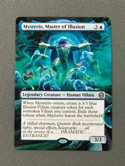 Mysterio, Master of Illusion #37 MTG Marvels Spider-Man Hand Painted Altered Art - Image 1