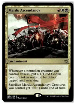 MTG Foil Mardu Ascendancy - Khans of Tarkir Moderately Played English - Image 1