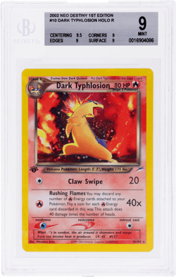 2002 Pokemon Neo Destiny Dark Typhlosion 1st Edition Holo #10 BGS 9 - Image 1