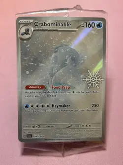 Crabominable 149/142 Secret Rare Holiday Calendar Stamp 2025 Pokemon TCG - Image 1