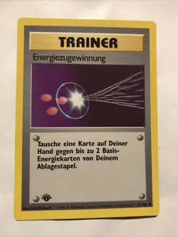 Pokemon TCG Energy Retrieval 081/102 Base Set Regular 1st Edition GERMAN Card - Image 1