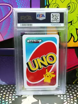 Pokemon PSA 8 Uno 2020 Pokemon Eeveelutions Japanese Back-Wild-Draw 4 NM - Image 2