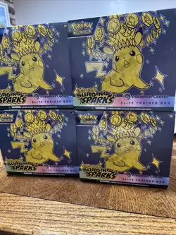 EMPTY Pokemon TCG Surging Sparks Pokemon Center Elite Trainer Box CASE - Image 1
