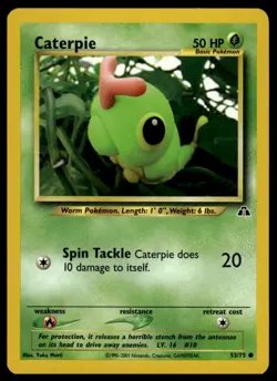 Pokemon Neo Discovery 53/75 Caterpie - Image 1