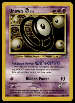 Pokemon Neo Discovery 69/75 Unown [O] - Image 1