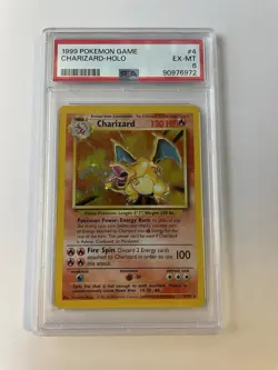 Pokemon TCG 1999 Base Set Charizard 4/102 Holo Rare Unlimited - Image 1
