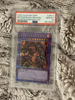 2024 YU-GI-OH! TDPP METEOR BLACK DRAGON QUARTER CENTURY SCR. PSA 10 - Image 1