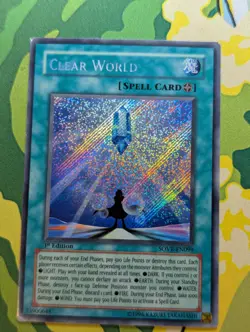 YUGIOH Clear World SOVR-EN099 1st ed Secret Rare - LP - Image 1