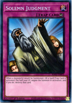 Solemn Judgement - RA02-EN075 - Collector's Rare - 1st Edition Yugioh - Image 1
