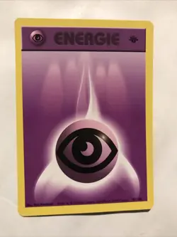 101/102 Psychic Energy - Base Set - Common Pokemon TCG Card 1st Edition GERMAN - Image 1