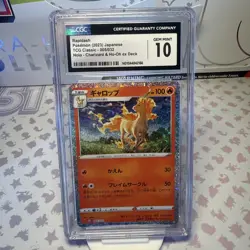 CGC 10 GEM MINT Rapidash 005/032 Holo Classic TCG Japanese Pokemon Card - Image 1