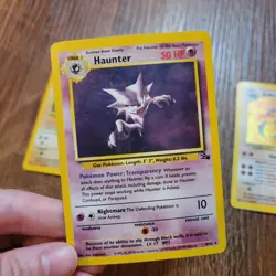 Vintage Lot of 3 Pokemon Cards Holo Rare Fossil WOTC - Image 5