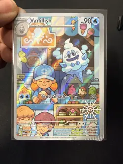 Pokemon TCG Vanillish Snowflake Stamped Crimple Error Card 190/182 - Image 1