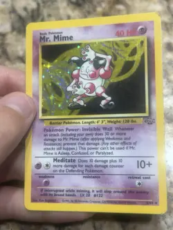 Vintage Mr. Mime Holo Pokemon Card - Image 1