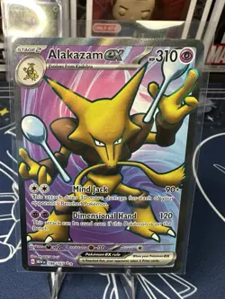 Pokemon Alakazam EX TCG Scarlet Violet-151 Holo Ultra Rare Card 188/165 Nm - Image 1