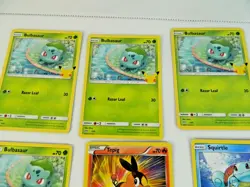Pokemon lot of 7 NON-HOLO Pokemon Card 25th Anniversary McDonalds Promo 2021 - Image 2
