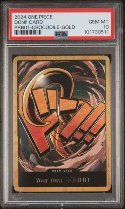 DON!! Card (Crocodile) (Gold) Premium Booster -The Best- Foil - Image 1