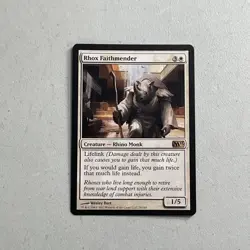 Magic the Gathering MTG 2012 M13 Set Card -- Rhox Faithmender 29/249 - Image 1