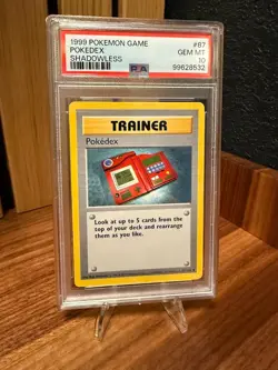 1999 Pokemon Card Pokedex #87 (Shadowless) - PSA 10 GEM MINT - Image 1