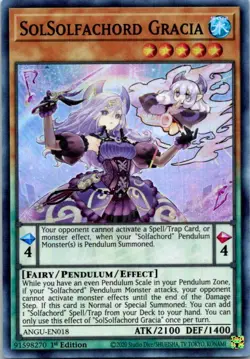 SolSolfachord Garcia ANGU-EN018 Yu-Gi-Oh! Card Mint 1st Edition - Image 1