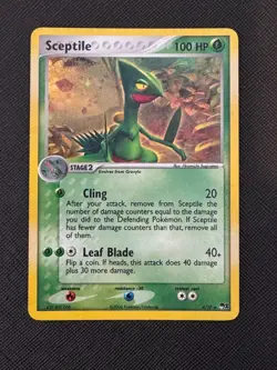 Sceptile 4/17 Holo Rare Pop Series 1 Pokemon TCG Card 2004 - Image 1