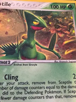 Sceptile 4/17 Holo Rare Pop Series 1 Pokemon TCG Card 2004 - Image 2