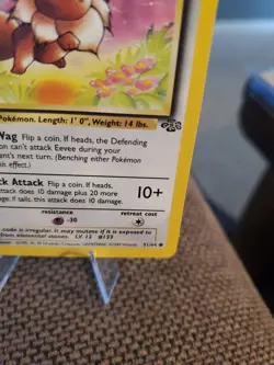 Eevee - 51/64 - Jungle - Unlimited - Pokemon Card - Vintage - NM/LP+ - Image 4