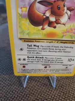 Eevee - 51/64 - Jungle - Unlimited - Pokemon Card - Vintage - NM/LP+ - Image 5