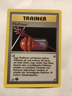 Pokemon TCG Trainer 1st Edition German PlusPower 84/102 Uncommon Card - Image 1