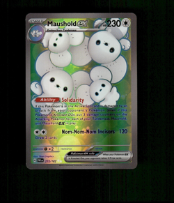 Custom Holo Maushold Card Maushold EX Card READ DESCRIPTION BELOW - Image 1