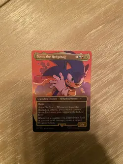 🔮 MTG: Sonic the Hedgehog (Rainbow Foil) Secret Lair Drop Foil - Image 1