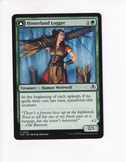 MAGIC THE GATHERING MTG INNISTRAD REMASTERED HINTERLAND LOGGER (#1) - Image 1
