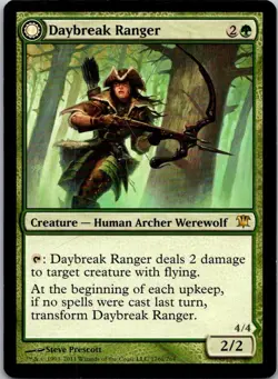Magic the Gathering Daybreak Ranger / Nightfall Predator Innistrad MTG Free Ship - Image 1