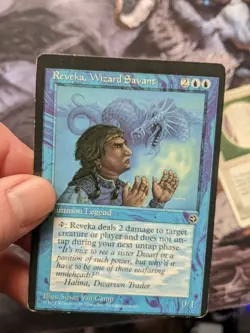 Reveka, Wizard Savant Homelands off center misprint miscut error - Image 1