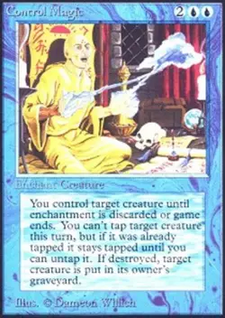Control Magic Unlimited Magic mtg Heavy Play, English x1 - Image 1