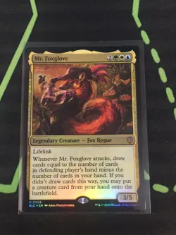 MTG Magic The Gathering Mr. Foxglove Foil Fox Rogue Bloomburrow Commander - Image 1