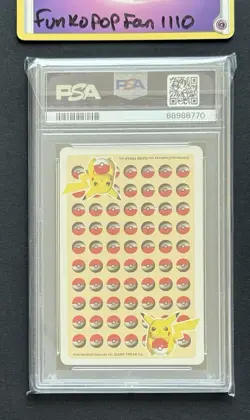 1998 POKEMON STADIUM YELLOW VERSION PLAYING CARDS BELLSPROUT PSA 10 - Image 2