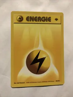 Pokemon TCG 1st Edition Electric Energy Base Set 100/102 German Energie - Image 1