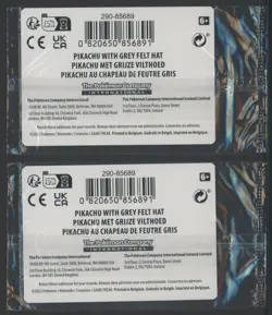 Lot of (2) Pokemon x Van Gogh Pikachu with Grey Felt Hat Sealed Promos - Image 3
