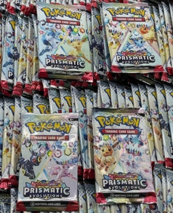 Lot of (150) Pokemon Scarlet & Violet Prismatic Evolutions Booster Packs Sealed - Image 2