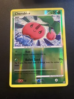 POKEMON TCG CHERUBI 56/100 D&P STORMFRONT REVERSE FOIL COMMON!! - Image 1