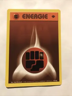 Pokemon TCG Base Set 1st Edition Regular Fighting Energy 97/102 GERMAN - Image 1