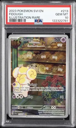 2023 POKEMON SVI EN-SCARLET & VIOLET ILLUSTRATION RARE #213 FIDOUGH PSA 10 - Image 1