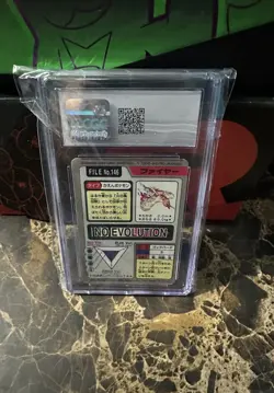 1997 Bandai Carddass Pokemon Pocket Monsters #146 Moltres Prism Holo CGC 5 - Image 2
