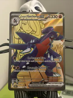 Pokemon TCG Cynthia's Garchomp EX 215/182 Destined Rivals Ultra Rare - Image 1