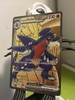 Pokemon TCG Cynthia's Garchomp EX 215/182 Destined Rivals Ultra Rare - Image 2