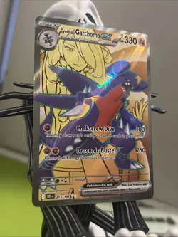 Pokemon TCG Cynthia's Garchomp EX 215/182 Destined Rivals Ultra Rare - Image 3