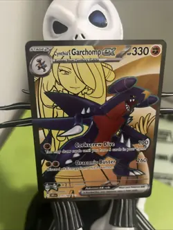 Pokemon TCG Cynthia's Garchomp EX 215/182 Destined Rivals Ultra Rare - Image 4